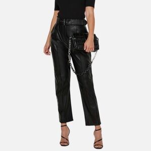 Ted Baker London Faydell Faux Leather Belted Trousers